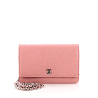 Wallet on Chain Camellia Lambskin