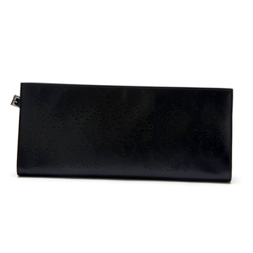 Alaia Laser-Cut Clutch Leather