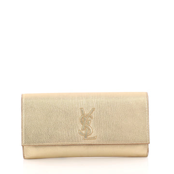 Saint Laurent Belle de Jour Clutch Leather Small Gold 3091103