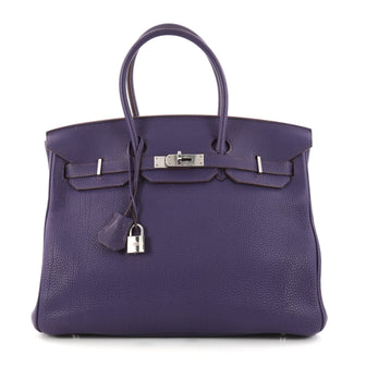 Hermes Birkin Handbag Purple Togo with Palladium 3091401