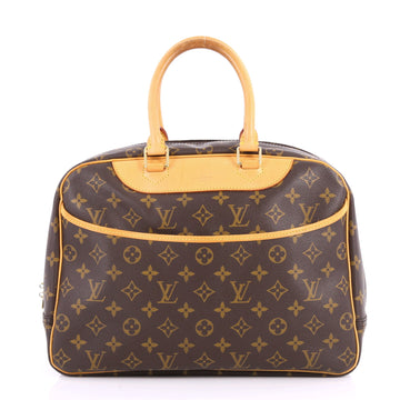 Louis Vuitton Deauville Handbag Monogram Canvas Brown 3095601