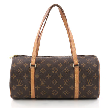 Louis Vuitton Papillon Handbag Monogram Canvas 30 Brown 3096702