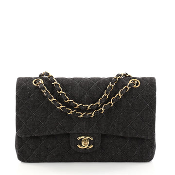 Chanel Vintage Classic Double Flap Bag Quilted Denim 3097401