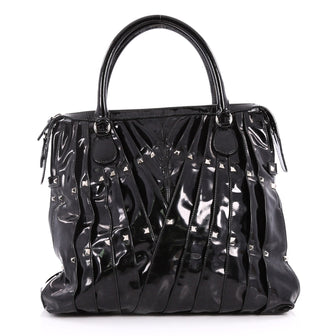 Valentino Maison Bag Studded Patent Black 3100801