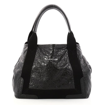 Balenciaga Navy Cabas Leather Small Black 3102903