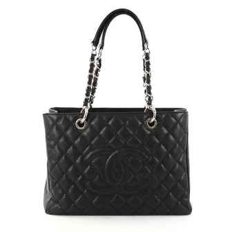 Chanel Grand Shopping Tote Quilted Caviar Black 3103201