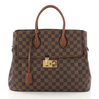 Louis Vuitton Ascot Handbag Damier Brown 3104101