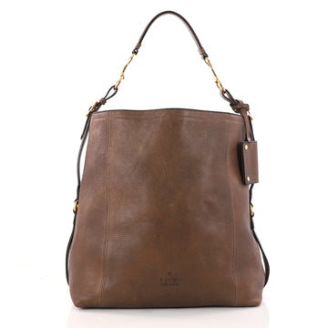 Gucci Harness Hobo Leather Large Brown 3104501