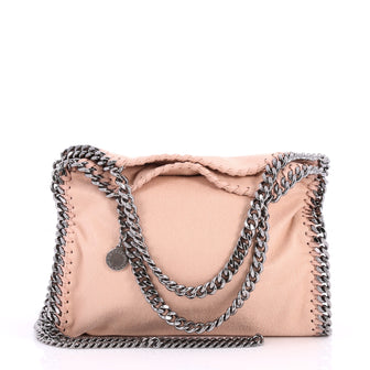 Stella McCartney Falabella Fold Over Crossbody Bag Shaggy Deer Mini Pink 3105301
