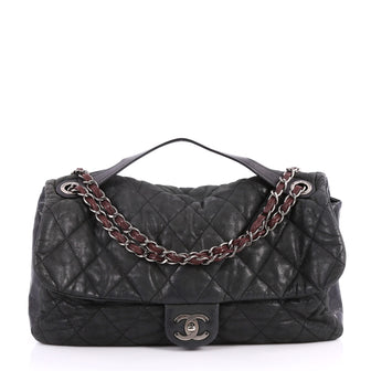 Chanel In the Mix Flap Bag Quilted Iridescent Calfskin With Glazed Calfskin Jumbo 3109501
