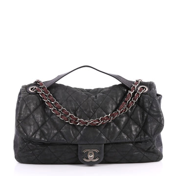 Chanel In the Mix Flap Bag Quilted Iridescent Calfskin With Glazed Calfskin Jumbo 3109501