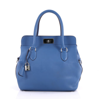Hermes Toolbox Handbag Swift 26 Blue 3111101