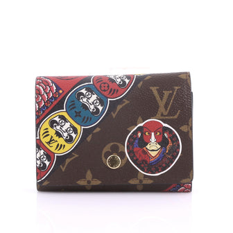 Louis Vuitton Victorine Compact Wallet NM Limited Edition Kabuki Monogram Canvas Brown 3111601