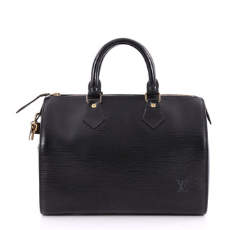 Louis Vuitton Speedy Handbag Epi Leather 25 Black 3112203