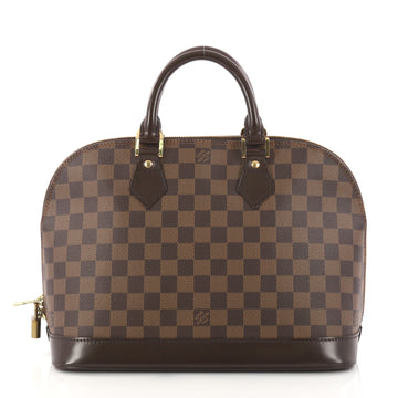 Louis Vuitton Vintage Alma Handbag Damier PM Brown 3112402