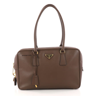 Prada Bauletto Handbag Saffiano Leather Medium 3112501