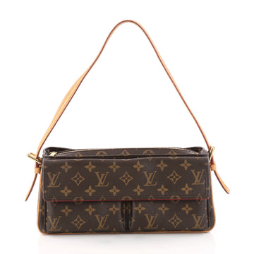 Louis Vuitton Viva Cite Handbag Monogram Canvas MM Brown 3112502