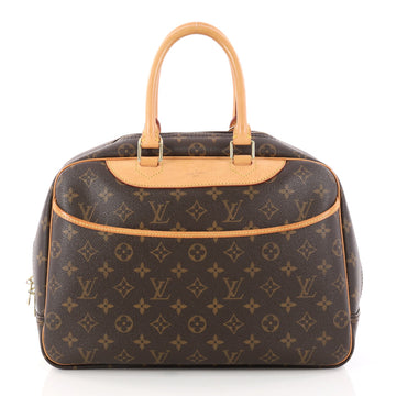 Louis Vuitton Deauville Handbag Monogram Canvas Brown 3113303