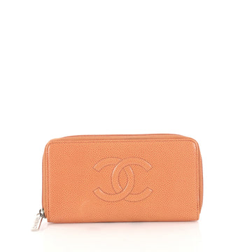 Chanel Timeless CC Zipped Wallet Caviar Long Neutral 3113503