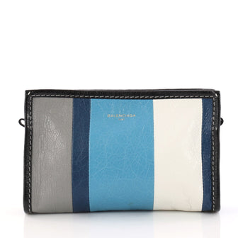 Balenciaga Bazar Crossbody Bag Striped Leather 3113803
