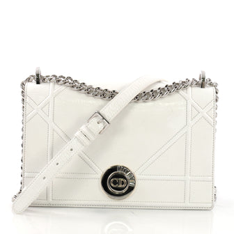 Christian Dior Diorama Clasp Flap Bag Crinkled Lambskin 3114503