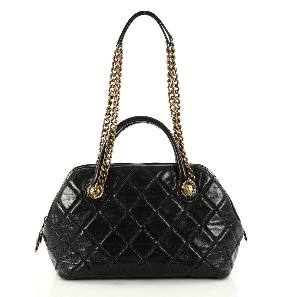 Buy Chanel Castle Rock Bowler Bag Quilted Glazed Calfskin 3114801