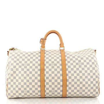 Louis Vuitton Keepall Bandouliere Bag Damier 55 White 3115301