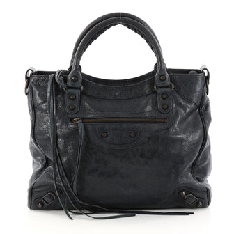 Balenciaga Velo Classic Studs Handbag Leather Medium 3115404