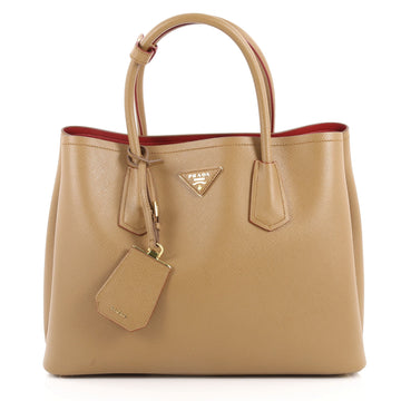 Prada Cuir Double Tote Saffiano Leather Small 3115503