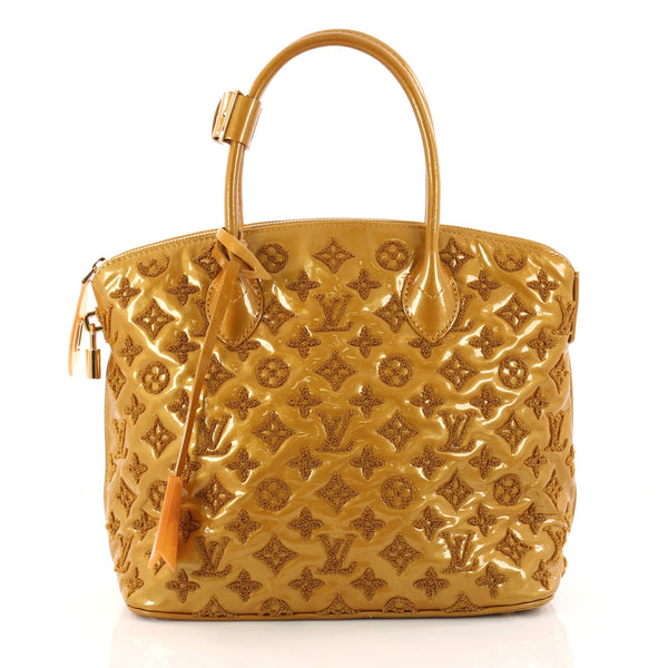 Louis Vuitton Patent Lambskin Fascination Lockit Bag - LabelCentric