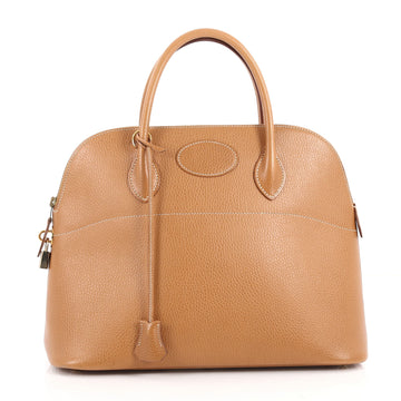 Hermes Bolide Handbag Vache Liegee 35 Brown 3116101
