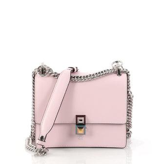 Fendi Kan I Handbag Leather Small Pink 3116602