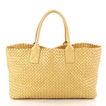 Bottega Veneta Cabat Tote Intrecciato Nappa Medium Gold 3117702