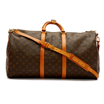 Louis Vuitton Keepall Monogram Canvas Bandouliere 55W