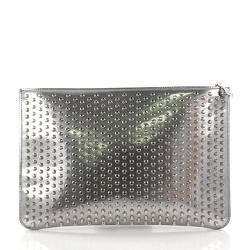 Christian Louboutin Loubiposh Clutch Spiked Patent 3124602