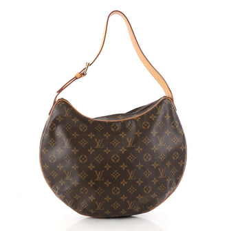 Louis Vuitton Croissant Handbag Monogram Canvas GM Brown 3124801