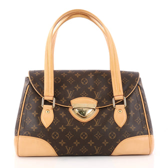 Louis Vuitton Beverly Handbag Monogram Canvas GM Brown 3125002