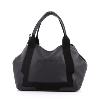 Balenciaga Navy Cabas Leather Small Black 3125702