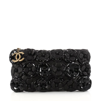 Chanel Camellia Chain Pochette Embellished Lambskin and 3126401