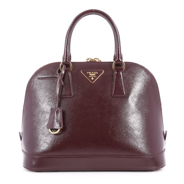 Prada Promenade Handbag Vernice Saffiano Leather Medium Red 3127802