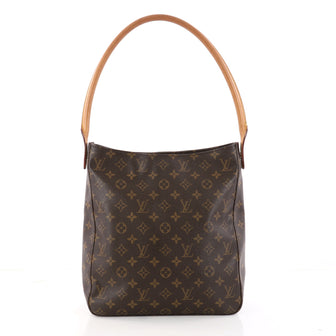 Louis Vuitton Looping Handbag Monogram Canvas GM Brown 3128302