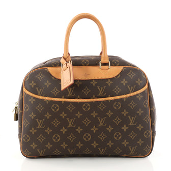 Louis Vuitton Deauville Handbag Monogram Canvas Brown 3128304