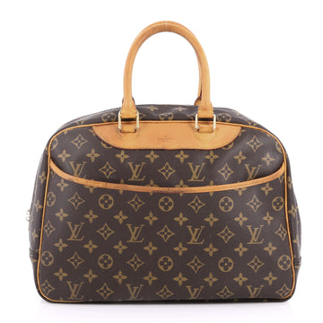 Louis Vuitton Deauville Handbag Monogram Canvas Brown 3128305