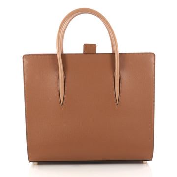 Christian Louboutin Paloma Tote Leather Large Brown 3128702