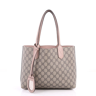 Gucci Reversible Tote GG Print Leather Small Brown 3128802