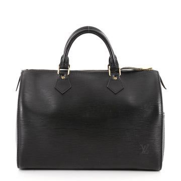 Louis Vuitton Speedy Handbag Epi Leather 30 Black 3129002
