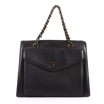 Chanel Vintage CC Front Pocket Shoulder Bag Lambskin 3129303