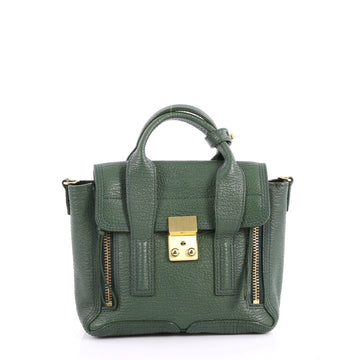 3.1 Phillip Lim Pashli Satchel Leather Mini Green 3129401