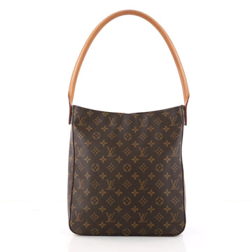 Louis Vuitton Looping Handbag Monogram Canvas GM Brown 3129503