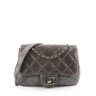 Chanel Paris-Salzburg Flap Bag Felt and Quilted Calfskin 3134502